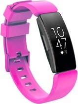 Shop4 - Geschikt voor Fitbit Inspire Bandje - Siliconen Roze