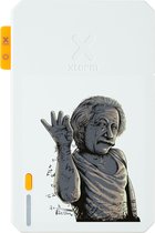 Xtorm Powerbank 10 000mAh Wit - Design - Einstein Bae - Port USB-C - Léger / Format voyage - Convient pour iPhone et Samsung