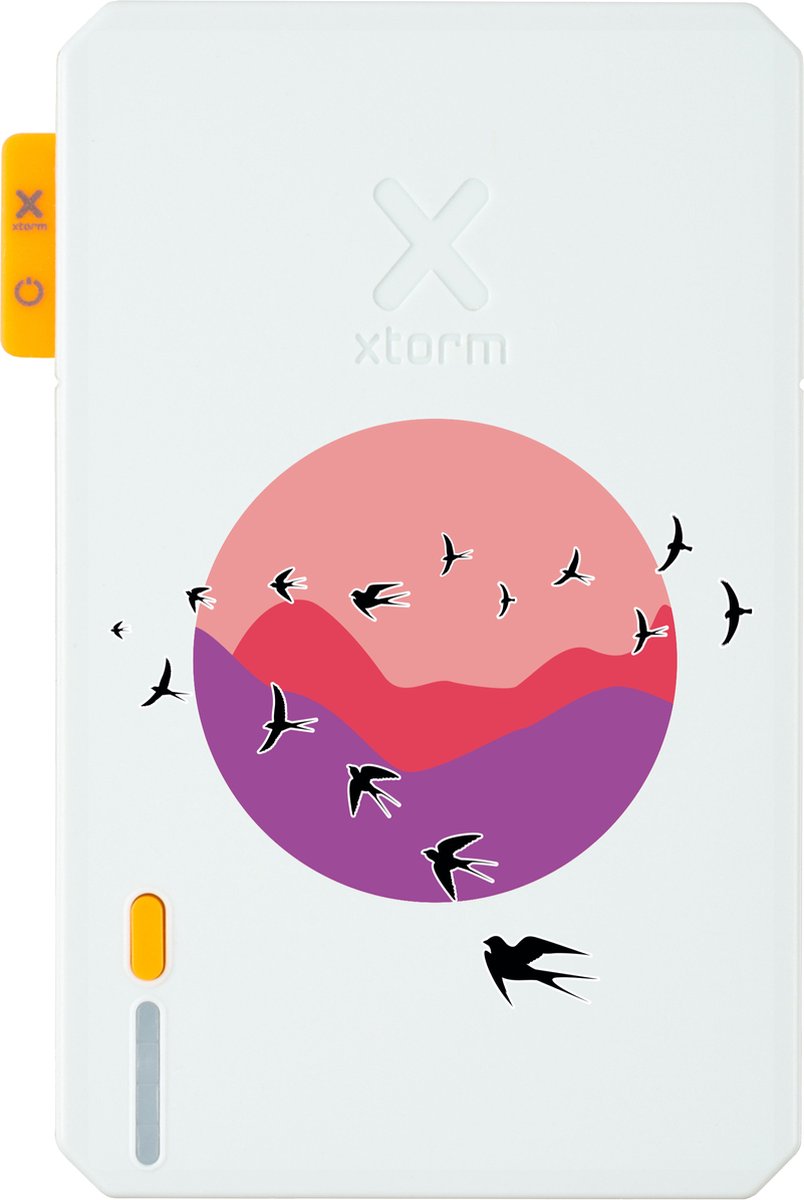Xtorm Powerbank 5.000mAh Wit - Design - Free Like a Bird - USB-C poort - Lichtgewicht / Reisformaat - Geschikt voor iPhone en Samsung
