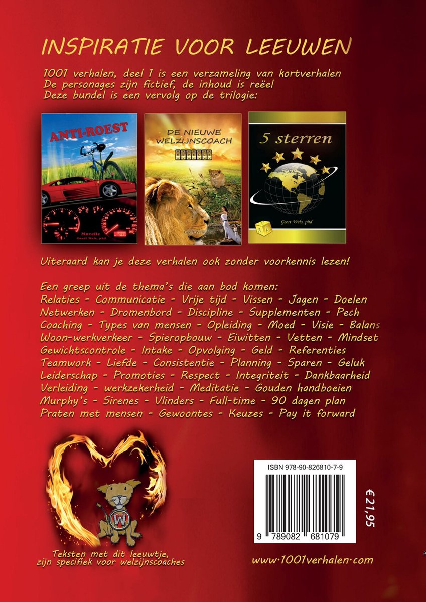1001 verhalen 1 - Inspiratie voor leeuwen - back cover