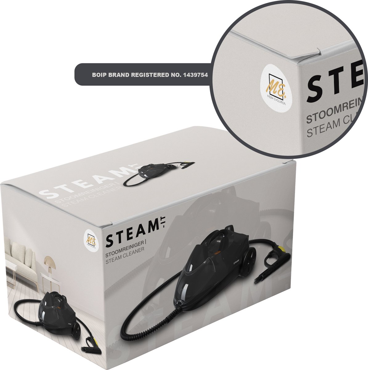 Handheld Stoomreiniger, krachtige stoomreiniger onder druk met veiligheidsslot en 14 reinigingsaccessoires, multifunctionele natuurlijke Steam Cleaner voor thuis,auto,meubels voegen, bekleding, banken