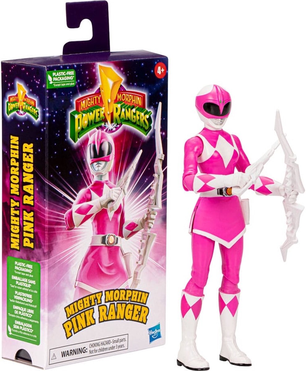 Mighty Morphin Power Rangers Action Figurine Ranger Pink 15 cm | bol