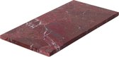Marmer - dienblad rechthoek M - rood marmer - 15x30cm - marmer dienblad - vierkant marmer dienblad - decoratie schaal - tapasplank - serveerplank