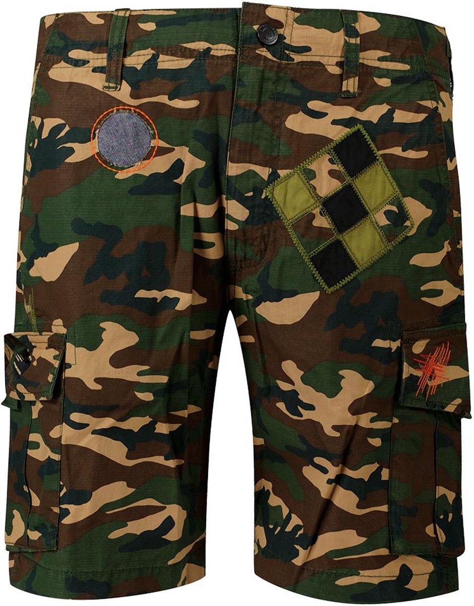 Superdry Patched Alpha Cargo Korte Broek 32 Man Hero Camo