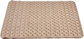 Tapis de Badmat/ tapis de douche marron mocca 50 x 50 cm - Tapis antidérapant pour la cabine de douche