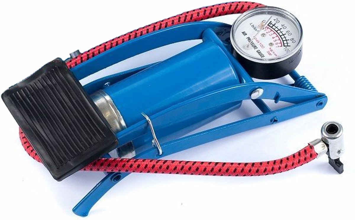 Voetpomp met mano meter