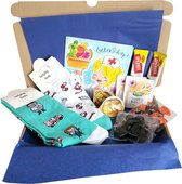 Cadeau box – Beterschap - Ziek - Opkikker - Verkouden - Zuster - Verrassings Pakket - Gift box - Grappig - Cadeau voor vrouw man – Kado – Sokken - Geschenkdoos –LuckyDay Socks - Maat 41-45