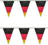 Duitsland vlaggenlijn/puntvlaggetjes - 2x - 10 meter - kunststof - Landen versiering/decoratie