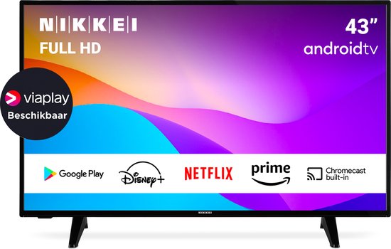 Nikkei NF4325ANDROID - 43 inch - Full HD - Android Smart TV met Ingebouwde Chromecast - Alle Populaire Apps