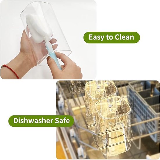 Voorraadpotten, vierkant, set van 6, 180 ml, glazen voorraaddozen met