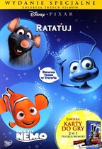 Dawno Temu w Trawie / Gdzie Jest Nemo / Ratatuj Pixar Pakiet (Wydanie Specjalne z Kartami Do Gry 2w1) (Piotruś/Memory) [3DVD]
