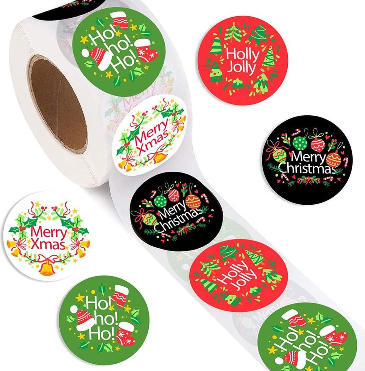 Without Lemon - Kerststickers 2023 - 500 stuks - Sticker size: 2.5cm - Kerst - Cadeau - Versiering - Verpakking