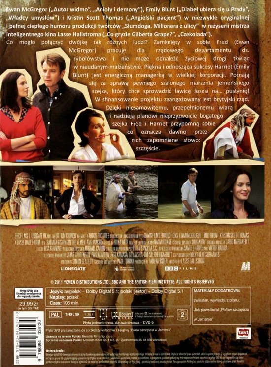 Salmon Fishing in the Yemen [DVD] (Dvd), Emily Blunt Dvd's bol