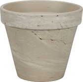 Terracotta Bloempot voor Binnen en Buiten - Graniet Creme - Ø 20 cm