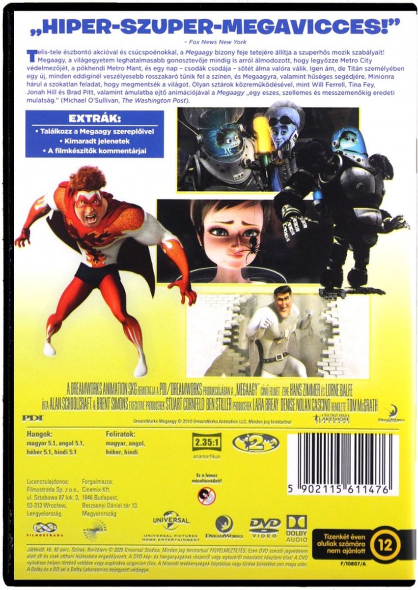 Megamind [DVD] (DVD), Brad Pitt | DVD | bol