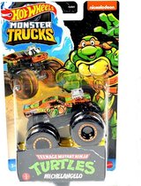 Hot Wheels Teenage Mutant Ninja Turtles Michelangelo - 9 cm - Die Cast voertuig - Spaar ze allemaal
