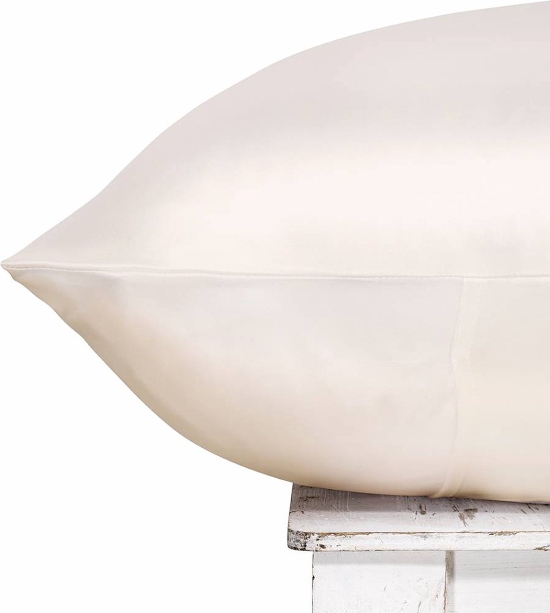 2x Zijden Kussensloop 60x70cm Ivoor Hotelsluiting 19 Momme - Kussensloop set - Luxe Silk Kussensloop 100% moerbei zijde - Zijde kussensloop - Silk Heaven - 60x70cm (standaard) / Hotelsluiting