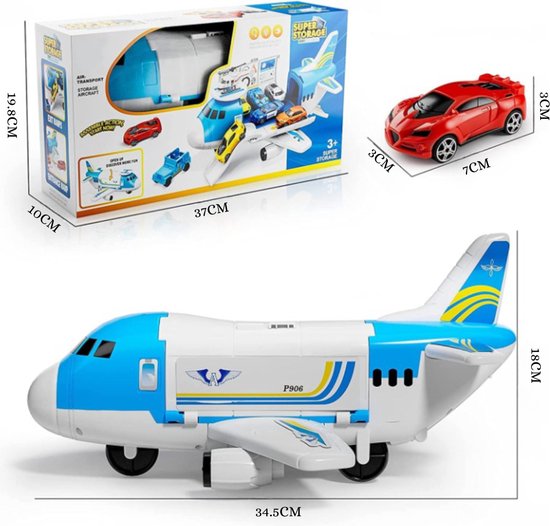 Kramow 21 In 1 Flugzeug Und Auto Spielzeugset Für Jungen Ab 3 Jahren Mit Spielmatte Und Wegweiser F R Kinder