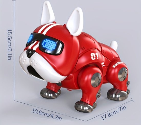 Arvona Robot Hond - Interactieve Hond - Robothond - Speelgoedhond - Robot - Blauw - Arvona