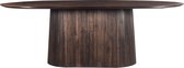 Bol.com Livingfurn - Eetkamertafel Salvator Walnut 230cm - Mangohout aanbieding