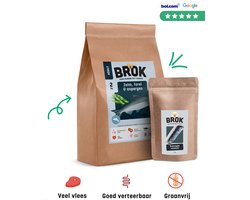 BROK Hondenvoer Proefpakket – Zalm, Forel & Asperges – 2kg Graanvrij – Voor Volwassen Honden – Licht Verteerbare Hondenbrokken Met Veel Vis & Gezonde Ingrediënten