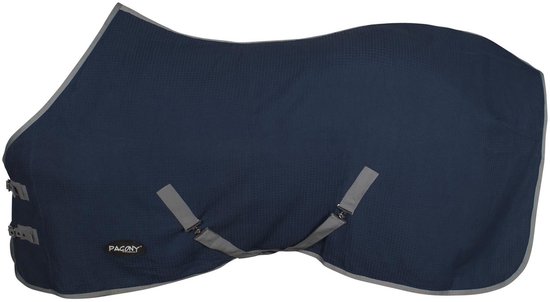Pagony Honey Zomerdeken - Paardendeken - Maat: 215 - Donkerblauw - Polyamide Pagony Honey Zomerdeken - Paardendeken - Maat: 215 - Donkerblauw - Polyamide