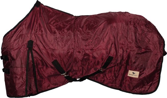 Budget Rider Fleece Gevoerde Staldeken – Paardendeken – Maat: 185 – Bordeaux – Polyester