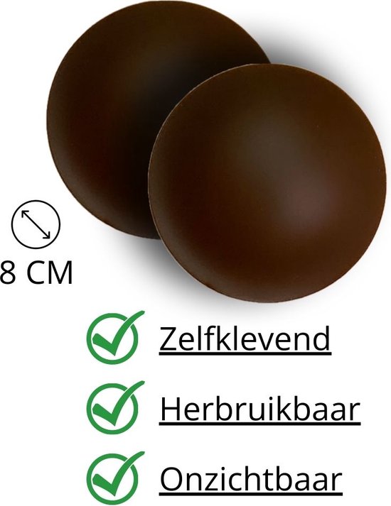 Nipple Covers - Donkere Huidskleur - Zelfklevend - Herbruikbaar - Siliconen - Cup A t/m D