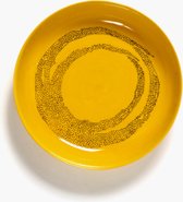 Serax - Ottolenghi - Feast - Bord - 22cm - hoog 4cm - geel zwarte stippen - Set van 2