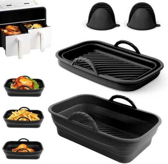 Plateau en silicone Paniers de cuisson Pot Réutilisable pour Ninja