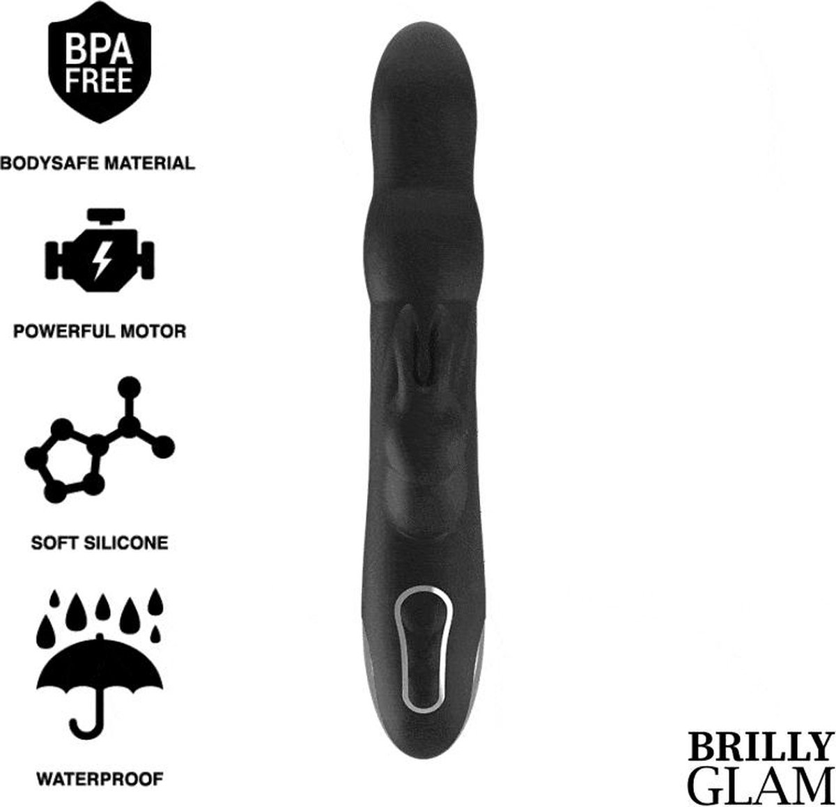 BRILLY GLAM | Brilly Glam Moebius Rabbit Vibrator and Rotator Watchme Wireless Technology Compatible