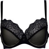 After Eden D-cup & up TAVIENNE Padded bra lace with metal detail Dames Beha - Black - Maat 75D
