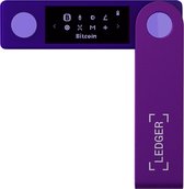Ledger Nano X - Hardware Wallet- beveilig en beheer je crypto wallet (Bitcoin), en NFT's onderweg met onze wallet met Bluetooth® - Purple Amethyst