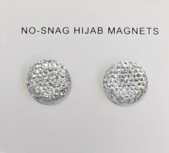 Fako Bijoux® - 2x Magnetische Broche - Hoofddoek Magneet - Sjaal - Hijab Accessoires - Abaya - 14mm - Set 2 Stuks - Transparant