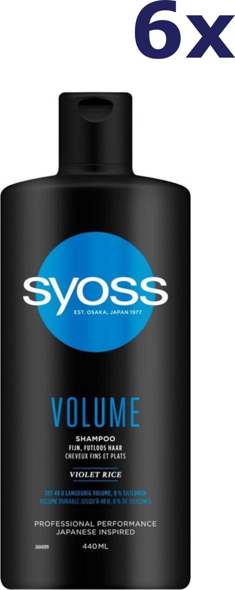 SYOSS Volume Shampoo 6x 440ml - Voordeelverpakking