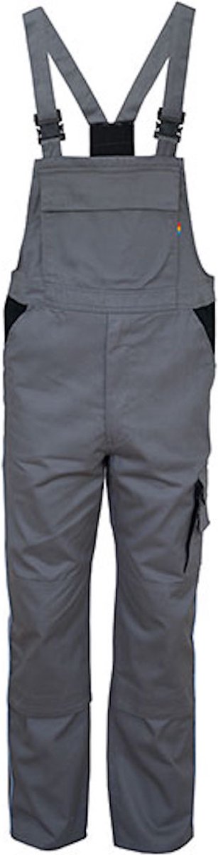 Carson Workwear 'Contrast Bib Pants' Tuinbroek/Overall Grey - 56