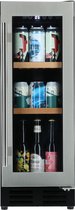 Bierkoelkast Melbourne - glazen deur met RVS rand - 48 flessen - Koelkast horeca - Bier koelkast voor Thuis - Flessenkoelkast- Drank koelkast - Bierkast