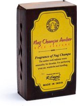 Wierookhars Nag Champa - Amber - in houten doosje