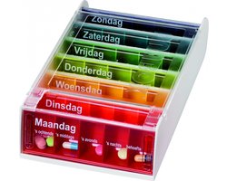 Anabox 7 dagen - Pillendoosje - Overzichtelijk - Medicijn box met dag aanduiding
