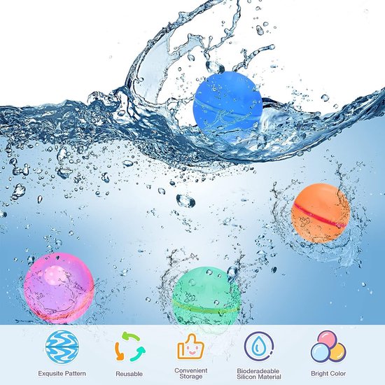 HenfuME Lot de 333 bombes à eau autoscellantes, ballons gonflables pour enfants, jeux d'eau pour fêtes d'été en plein air HenfuME Lot de 333 bombes à eau autoscellantes, ballons gonflables pour enfants, jeux d'eau pour fêtes d'été en plein air