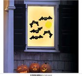 Fiestas Guirca - Raamdecoratie Gel Vleermuizen (20x25cm) - Halloween - Halloween Decoratie - Halloween Versiering