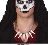 Fiestas Guirca - Ketting caveman tanden - Halloween - Halloween accessoires - Halloween verkleden