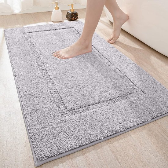 Reyox Chenille Shag badkamertapijt, antislip waterabsorberende badmat