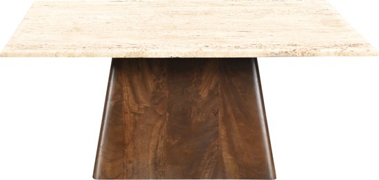 Livingfurn - Table basse Valentino 75cm - Bois de manguier