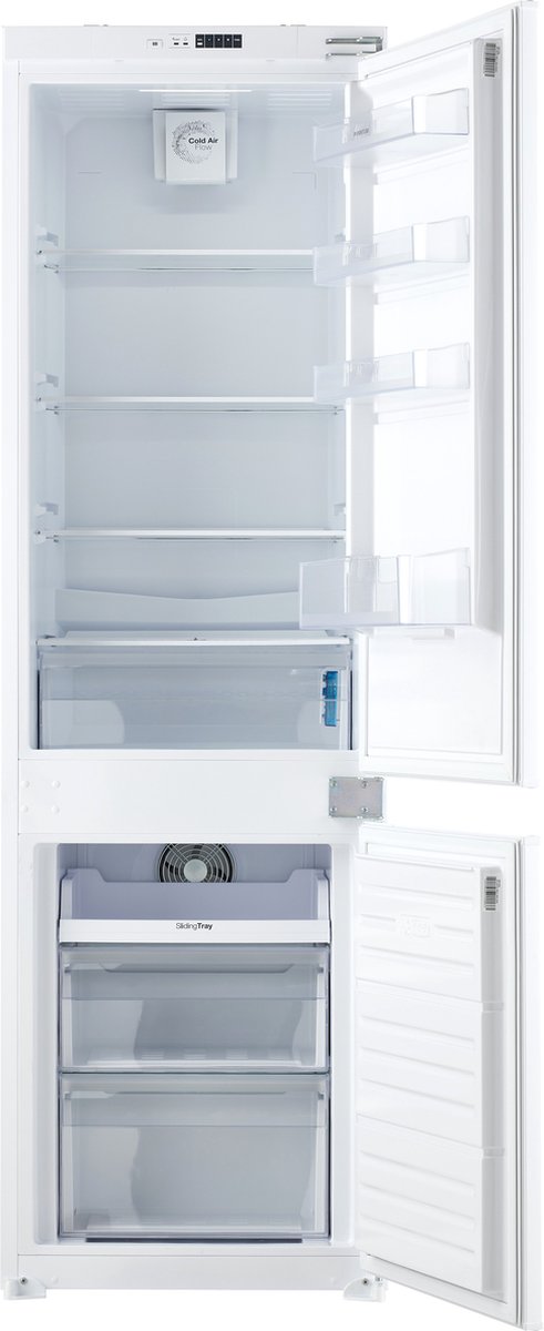 Inventum IKV1788S 178 cm energiezuinige No Frost inbouw koel-vriescombinatie - Koelkast met vriesvak - Stil - Superkoelen - Vershoudlade - 243 liter - Sleepdeur - Wit — afbeelding 3
