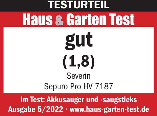 Severin HV 7187 aspirateur balai et balai électrique Sac à poussière 1 L 450 W Noir