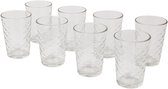 8 Luxe Drinkglazen - Waterglazenset - 200 ml - 55 x 7 x 11 cm - Glas - Drinking Glasses
