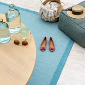 Luxe Buitenkleed Studio M – HARMONY – Dubbelzijdig Vloerkleed Buiten – Buitentapijt 160x220 cm – Turquoise – Tuintapijt met Omkeerbaar Design - 100% gemaakt in België