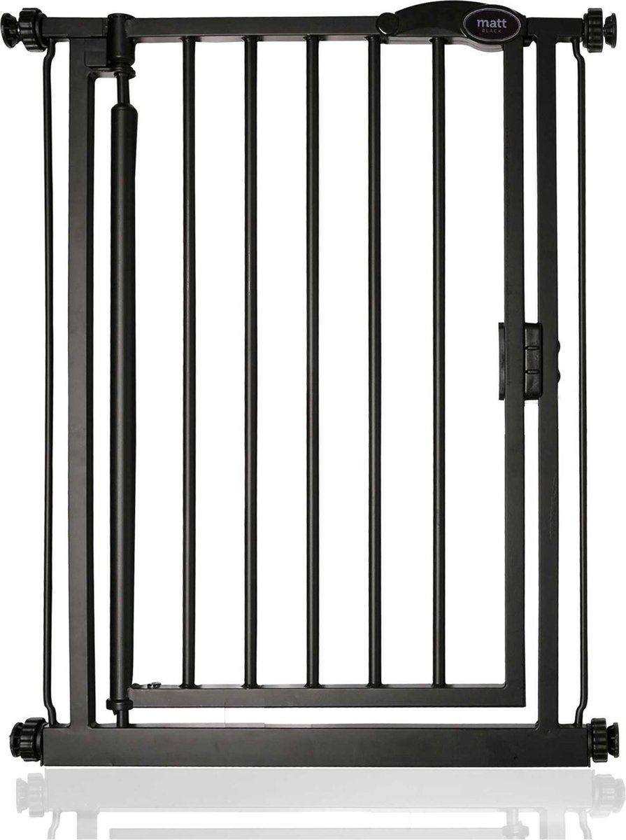 Bettacare Auto-Close Klemhek, Hondenhekje, 61cm - 66.5cm, Zwart