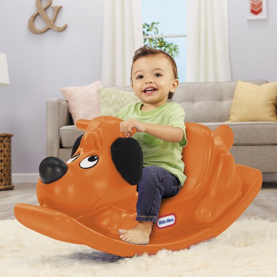 Little Tikes - Rocking Puppy - Schommelwip - Wipwap Voor Binnen en Buiten - Oranje
